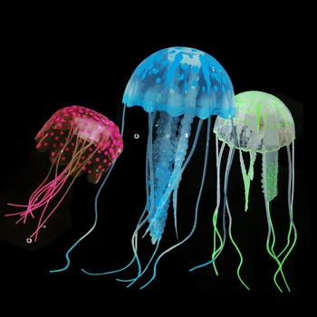 1 / Искусственные медузы Украшение аквариума Светящиеся медузы Ландшафтные аквариумы Аксессуары для аквариумов Аксессуары для аквариумов