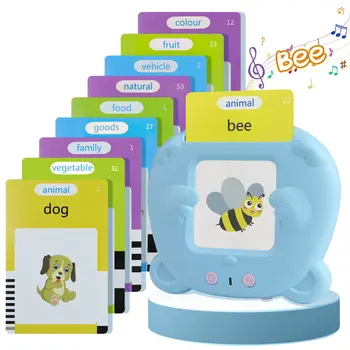 Baby Early Educational Learning English Talking Flash Card Words Reading Machine Audio Electronic Language Toy для малышей