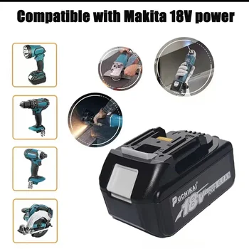 makita 18v Аккумуляторная батарея с зарядным устройством для аккумуляторной дрели Makita Угловой ключ bl1830b bl1850b bl1860 аккумулятор