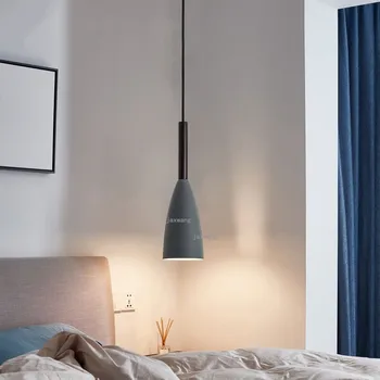 Nordic Светодиодные подвесные светильники Лофт Подвесной светильник Минималистичная гостиная Подвесной светильник с блеском Освещение Кухонные светильники