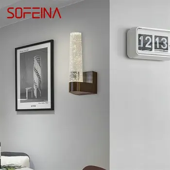 SOFEINA Современные настенные светильники Хрустальное бра LED 220 В 110 В Внутренний алюминиевый пузырьковый светильник для дома Спальня Гостиная Офис