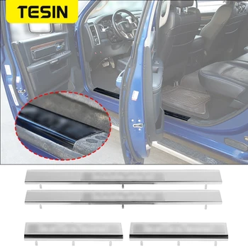 TESIN Автомобильная дверная накладка на порог Накладки на пороги Пороги для Dodge Ram 2010-2023 Автомобильные аксессуары