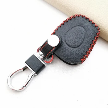  Высококачественный кожаный чехол для ключей для Renault Megane Clio Scenic 1bn Ir Remote Fob Cover Protector Shell Blank Car Accessories