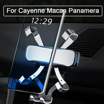 Для Porsche 18-21 Cayenne Panamera 718 Держатель для мобильного телефона Для 14-21 Macan (подставка для вентиляционных отверстий кондиционера) Аксессуары для интерьера