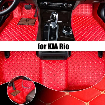 Изготовленный на заказ автомобильный коврик для KIA Rio 2005-2017 года Обновленная версия Foot Coche Аксессуары Ковры