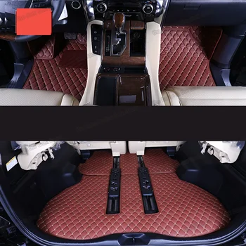 кожаные автомобильные коврики для toyota alphard Vellfire 2020 2019 2018 2017 2016 2021 коврик ковер грузовой багажник аксессуары 30 авто