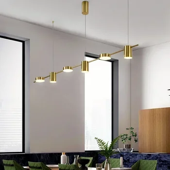 Современные светодиодные подвесные светильники для гостиной Люстра Кухонные подвесные светильники для потолка над обеденным столом Подвесное освещение