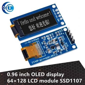 0,96-дюймовый OLED-дисплей 64×128 ЖК-модуль SSD1107 ЖК-дисплей 0,96