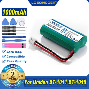 100% оригинальный аккумулятор для беспроводного телефона LOSONCOER NEW 2,4 В 1000 мАч Ni-MH для Uniden BT-1011 BT-101 BT101 BT1011 BT-1018 BT1018 BT1018