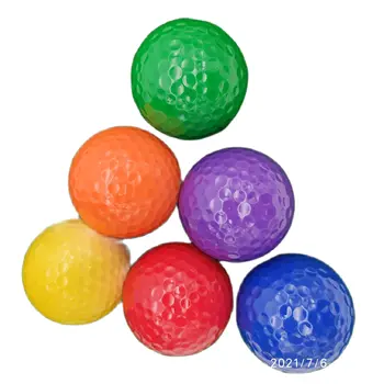 12 шт. пустой подарочный мяч для поля для мини-гольфа из 2 частей ассорти цветной рекламный мяч для гольфа
