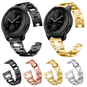 20 мм ремешок для браслета со стразами для Samsung Galaxy Watch Active/Galaxy Watch 42 мм / Galaxy Watch3 41 мм металлический ремешок для часов