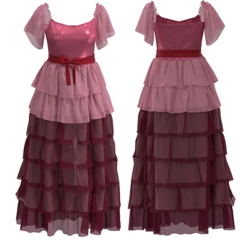 2022 Розовая принцесса Платье Костюм Одежда Cos Костюм Спектакль Одежда для девочек Женщины Летнее платье для вечеринки