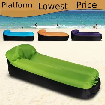 2023 Открытый ленивый надувной диван Мягкая надувная кровать Портативный надувной спальный мешок Одинарный складной кемпинг Воздушная подушка