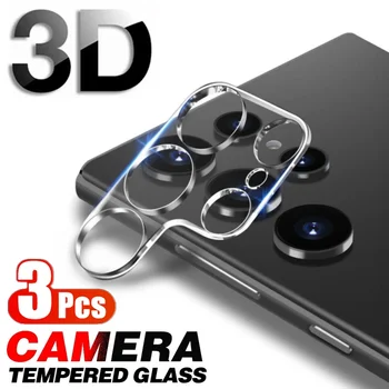3D Защитное Стекло Камеры для Samsung S22 S21 S23 Ultra S20 FE S10 Plus Защитная Стеклянная Пленка Для Задней Линзы Защитная Стеклянная Пленка Для Galaxy Note 20 Ultra