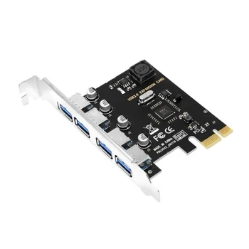 4-портовая плата расширения USB PCIe Адаптер USB-концентратора PCIe 4-портовая плата USB3.0