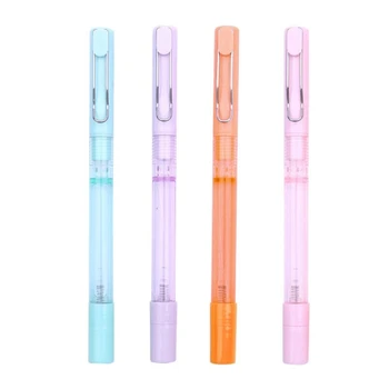 4 шт. Новый набор гелевых ручек с мини-металлическим зажимом для ручки многоразовый для ребенка и взрослых