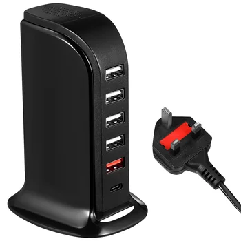 40 Вт USB-удлинитель для телефона Удлинительная розетка Несколько зарядных станций Башня для устройств Порт Сотовые станции