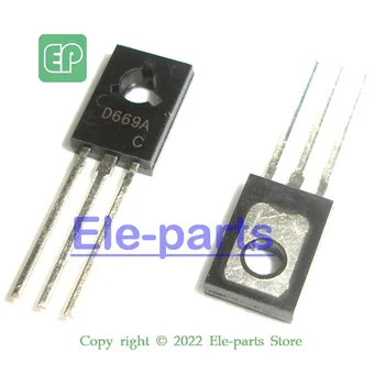 500 PCS 2SD669AC TO-126 D669A C NPN Кремниевый пластиковый транзистор с инкапсуляцией
