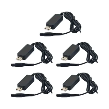 5Pcs A00390 Шнур питания зарядного устройства для бритвы 4,3 В 70 мА USB-кабель для зарядки для RQ310 RQ330 S300 S510 S1010 S1203