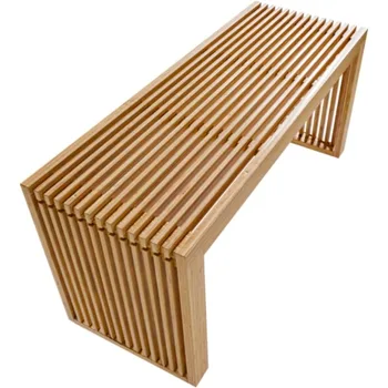 APRTAT Бамбуковая обеденная скамья,Крытая скамейка для хранения из дерева | Мебель для кухни и гостиной-35,43 x 12,99 x 16,93 дюйма