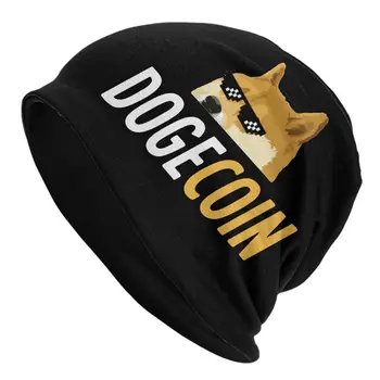 Dogecoin Doge Caps Bitcoin Wallstreetbets GME WSB Stock Stonks Trader Meme Men Street Skullies Beanies Шапки Шляпа Теплая голова Обертывание Чепчик