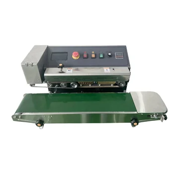 FR900PM Горизонтальный ленточный запайщик со струйным принтером Машина для запайки пакетов с непрерывной струйной печатью