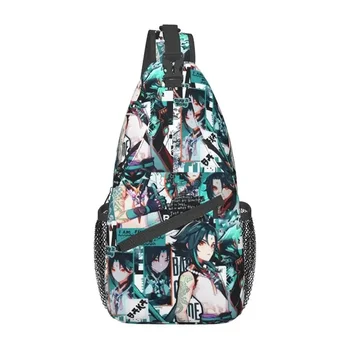 Genshin Impact Kaeya Sling Нагрудная сумка Custom Anime Game Рюкзак через плечо для мужчин Дорожный рюкзак