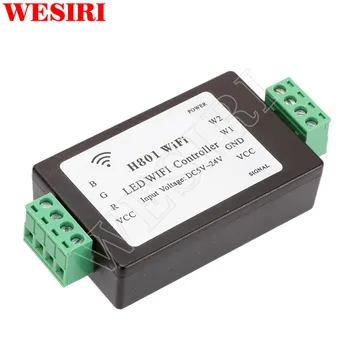 H801 WiFi DC5-24 В RGBW LED WIFI Контроллер для светодиодной ленты RGBW