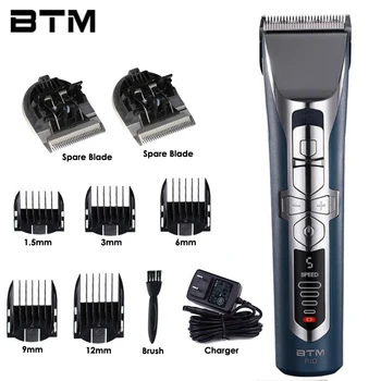 Korea Design BTM P10 Rechargea Машинка для стрижки волос для парикмахерской Стальной резак Профессиональный перезаряжаемый электрический триммер для волос