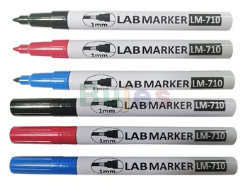 LAB маркер серии Lm-710 1 мм / 0,5 мм Стойкая к спирту и низким температурам маркировочная ручка для биологического эксперимента масляная ручка