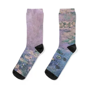 Le Bassin aux Nymphéas Lilas de Claude Monet Monet Сирень Водяная лилия Понд Носки носки мужские чулки на щиколотке носки Носки для женщин Мужские