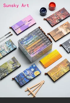 Luxury Marco Marco MASTERS COLLECTION 80 Color Профессиональный художник изобразительного искусства Масляный цветной карандаш Набор цветных карандашей для рисования