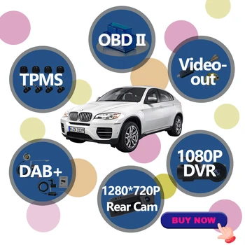 Obd2 видеовыход canbus TPMS адаптер DAB+ BMW X1 X3 X4 X5 F30 F31 F34 F07 F10 F11 F25 F26 E84 E60 E90 E61 E71 E71 E72 Автомобильная камера