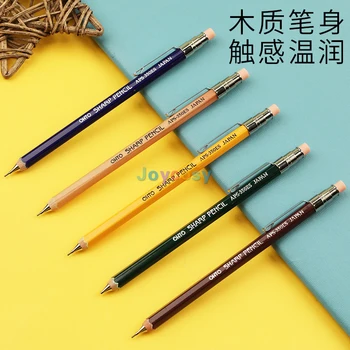 OHTO Механический деревянный карандаш типа Mini Sharp с ластиком и зажимом 0,5 мм, японский канцелярский шрифт для письма, рисования, наброска