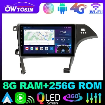 Owtosin QLED 1280 * 720P 8Core 8 + 128G Автомагнитола для Toyota Prius XW30 2009-2015 GPS Carplay Android Auto 4G LTE WiFi DSP Parrot BT
