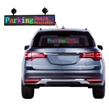 P5 24 * 144 75 * 16 см заднее стекло светодиодный мини-дисплей автомобильных сообщений светодиодный автомобильный знак программируемый прокручивающийся дисплей сообщений