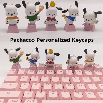 Sanrio AnimeCartoon Pachacco Новый Keycap Girl Розовый Симпатичный Трехмерная Личность Пользовательский ESC Механическая клавиатура Выделенная