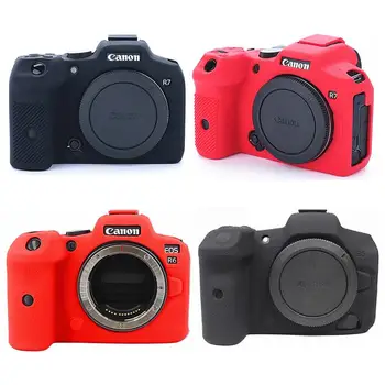 Soft Silicone Armor Skin Case Сумка для камеры Защита крышки тела для Canon EOS R10 R7 R6 R5 RP R 77D