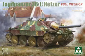 TAKOM 2171 1/35 Jagdpanzer 38(t) Hetzer Mid Production с моделью Full Interion