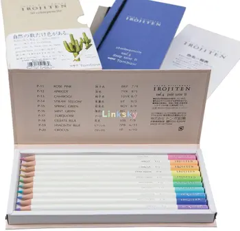 Tombow 51526 Набор словарей цветных карандашей Irojiten, Woodlands, набор из 30 штук. Цветные карандаши на восковой основе с эмалевым покрытием
