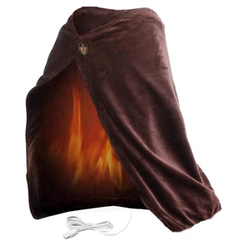 USB Warm Fleece Shawl & Wrap Интеллектуальный электрический подогрев Одеяло Наколенник для дома Прочный Простой в использовании