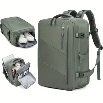  Woman Travel Outdoor Backpack Business 16-дюймовый рюкзак для ноутбука Модный USB-зарядка Водонепроницаемый школьный рюкзак с сумкой для обуви