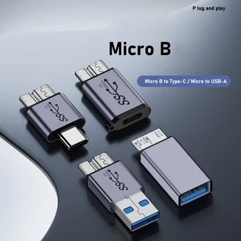 Адаптер USB C на MicroB типа C Разъем USB Папа на MicroB Штекер