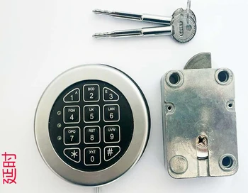Безопасный электромагнитный замок электронного замка и 2 блокировки главного ключа с хромированной клавиатурой