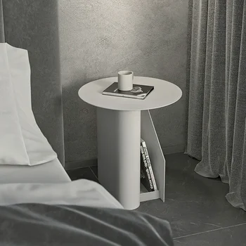 белый современный минималистичный маленький креативный диван приставной столик легкий роскошный спальня маленький обеденный стол