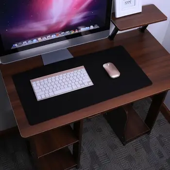  Большой противоскользящий войлочный коврик для игровой мыши Офисный стол Ноутбук Клавиатура Коврик для мыши XL - XXL Черный