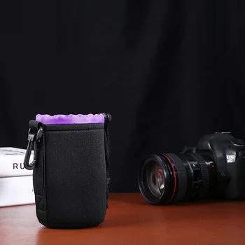 Водонепроницаемый чехол для объектива камеры Портативный быстросъемный легкий ударопрочный шнурок для объектива DSLR Мягкая защитная сумка