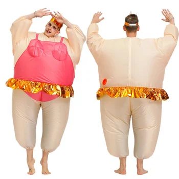 Горячий взрослый балет танец надувные костюмы костюмы Пурим Хэллоуин косплей вечеринка вечернее платье смешной дисфраз для женщины мужчины