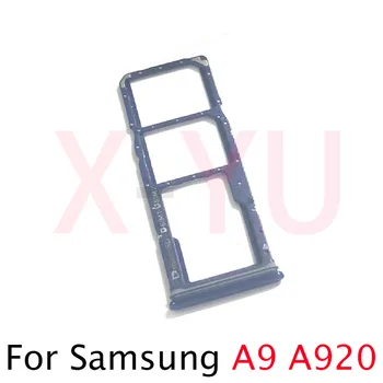 Для Samsung Galaxy A7 A9 2018 A750 A920 Слот для SIM-карты Держатель лотка Гнездо для считывателя SIM-карт