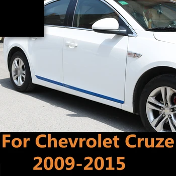 Для аксессуаров Chevrolet Cruze 2009-2015 хром abs дверная боковая линия гарнир кузов молдинг крышка защитная накладка Автоаксессуары